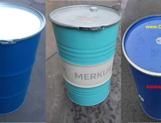 Metallfass mit Deckel 200 Liter Ölfass Feuertonne 200L Stehtisch